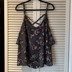 Torrid Layered Paisley Print Tank Top
